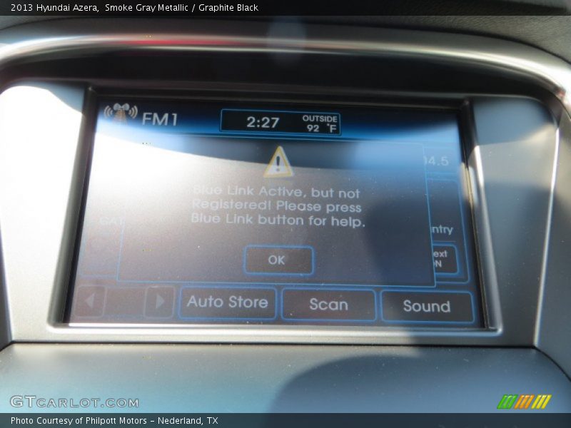 Smoke Gray Metallic / Graphite Black 2013 Hyundai Azera