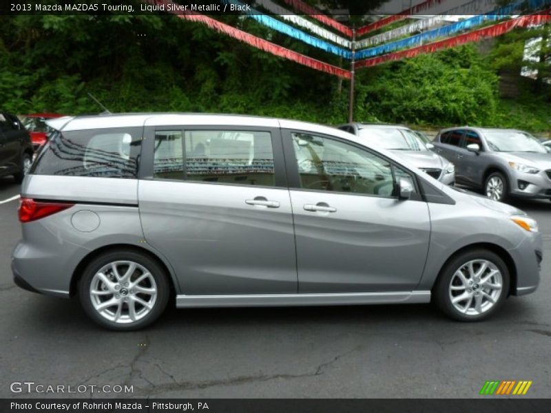 Liquid Silver Metallic / Black 2013 Mazda MAZDA5 Touring