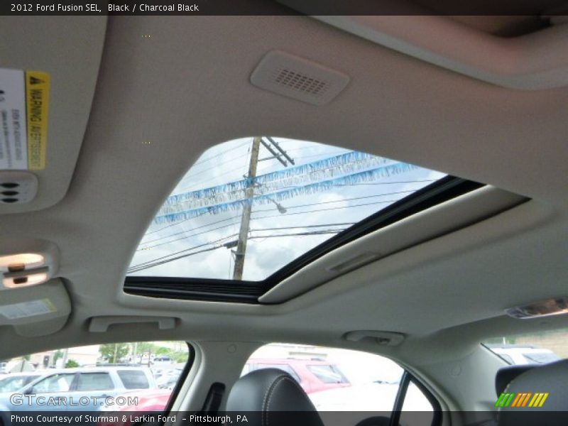 Black / Charcoal Black 2012 Ford Fusion SEL