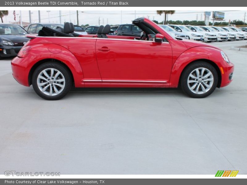 Tornado Red / Titan Black 2013 Volkswagen Beetle TDI Convertible