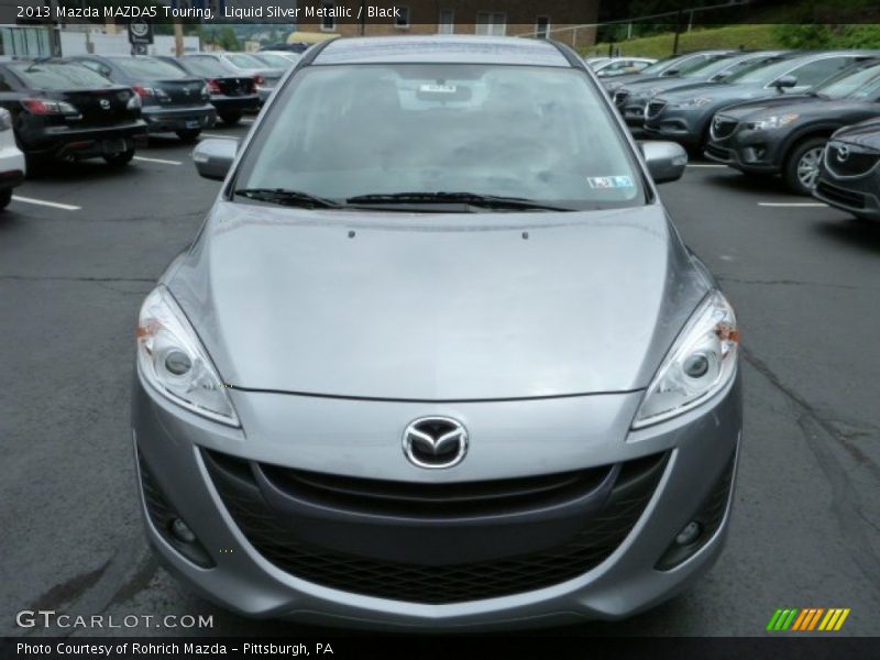 Liquid Silver Metallic / Black 2013 Mazda MAZDA5 Touring