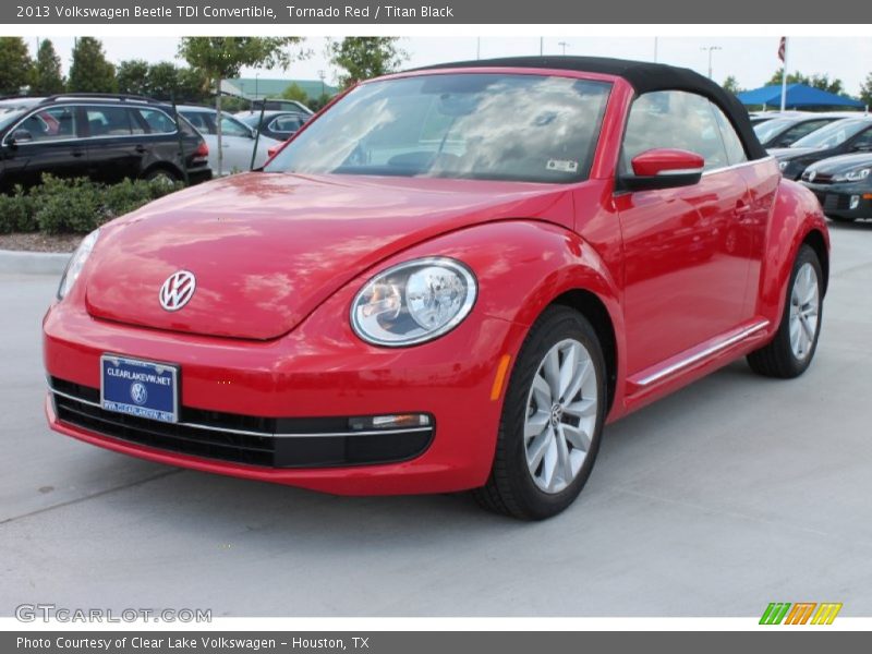 Tornado Red / Titan Black 2013 Volkswagen Beetle TDI Convertible