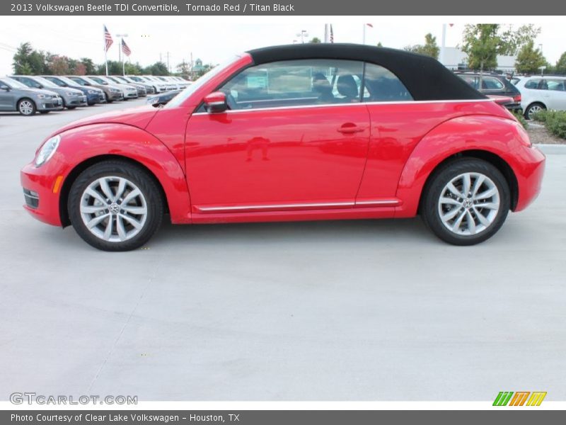 Tornado Red / Titan Black 2013 Volkswagen Beetle TDI Convertible