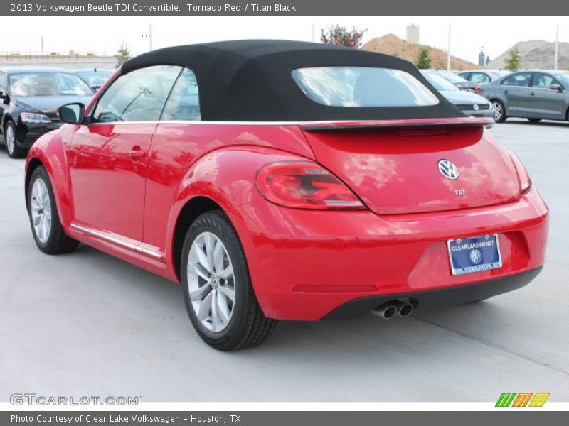 Tornado Red / Titan Black 2013 Volkswagen Beetle TDI Convertible