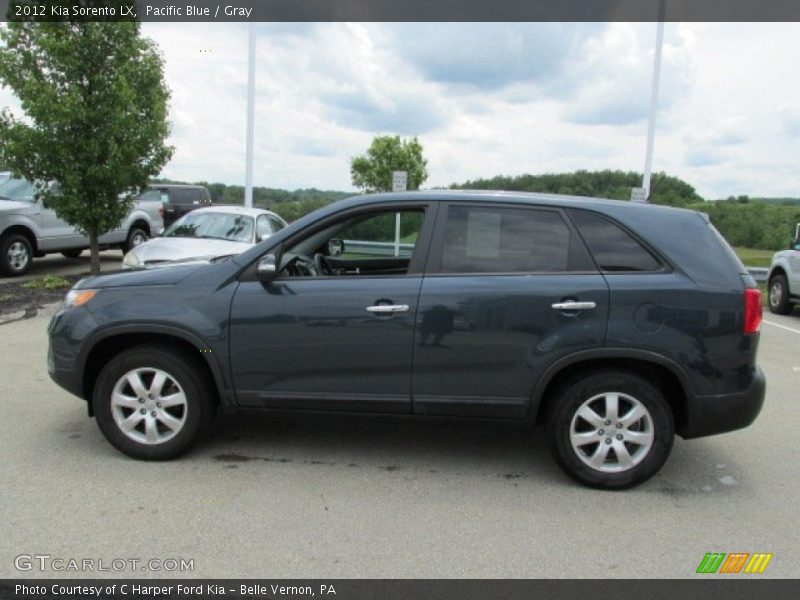 Pacific Blue / Gray 2012 Kia Sorento LX