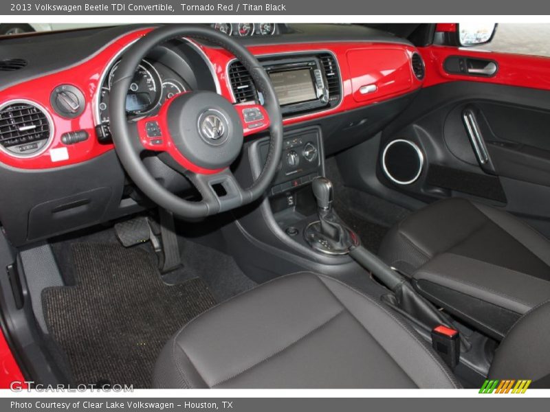 Tornado Red / Titan Black 2013 Volkswagen Beetle TDI Convertible