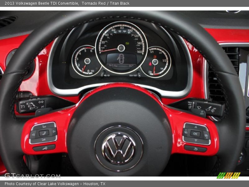Tornado Red / Titan Black 2013 Volkswagen Beetle TDI Convertible