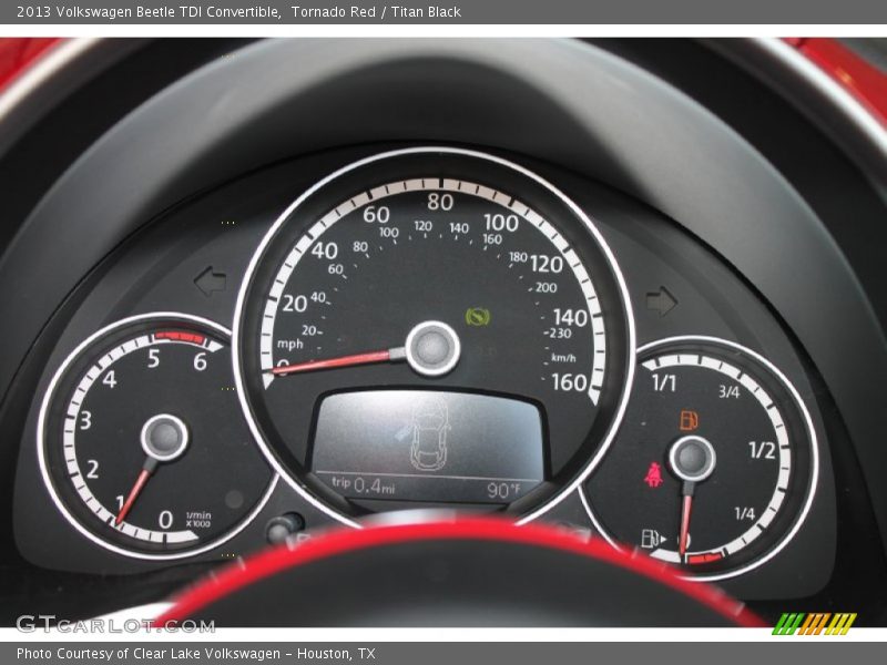 Tornado Red / Titan Black 2013 Volkswagen Beetle TDI Convertible
