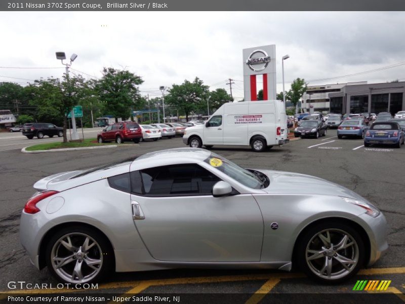 Brilliant Silver / Black 2011 Nissan 370Z Sport Coupe