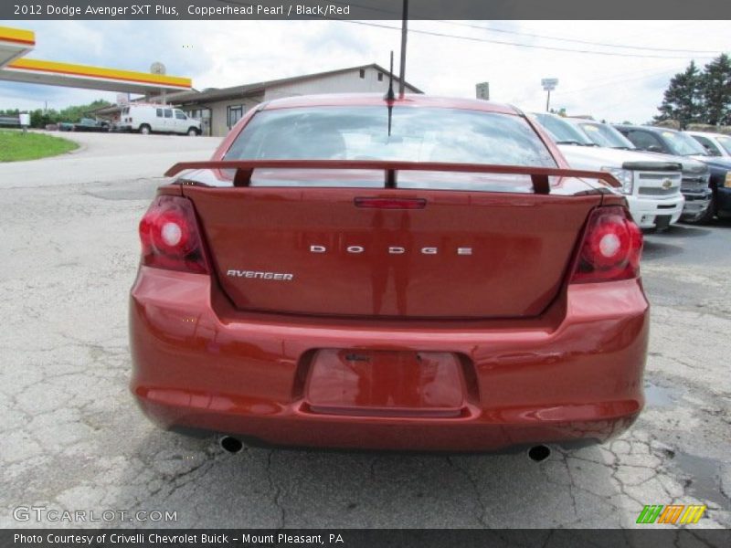 Copperhead Pearl / Black/Red 2012 Dodge Avenger SXT Plus