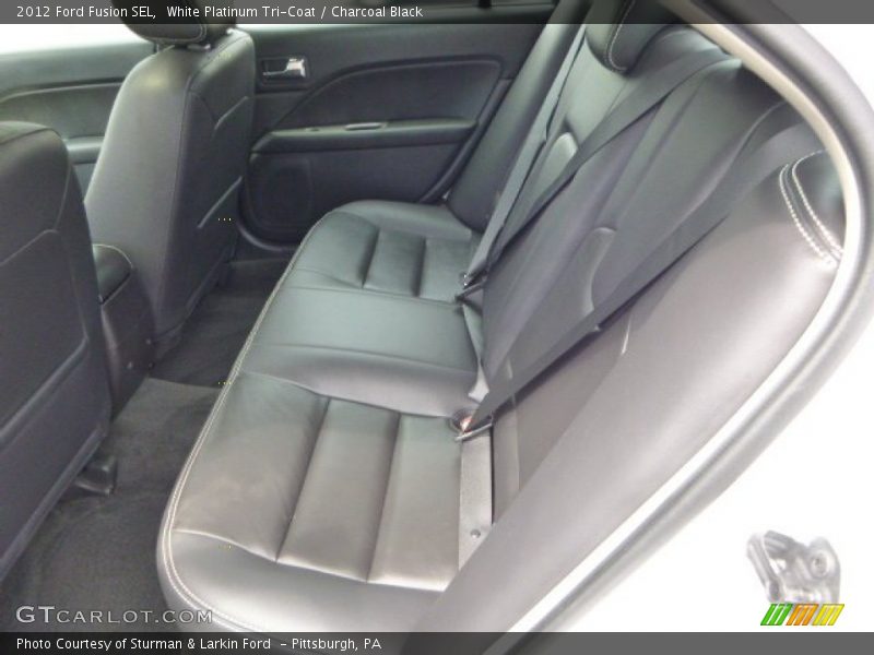 White Platinum Tri-Coat / Charcoal Black 2012 Ford Fusion SEL