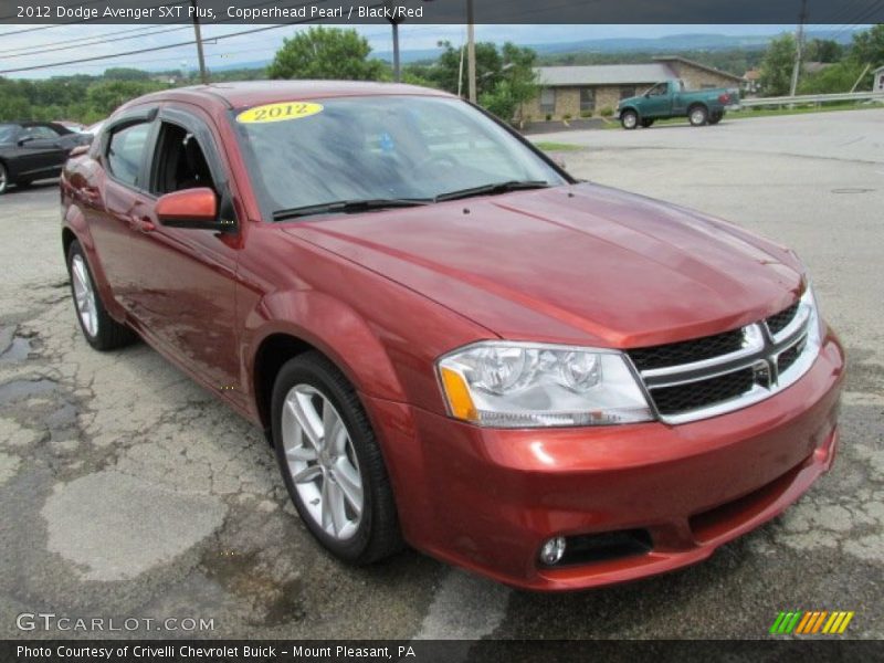 Copperhead Pearl / Black/Red 2012 Dodge Avenger SXT Plus