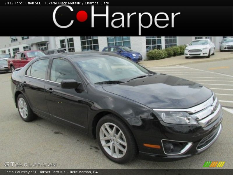 Tuxedo Black Metallic / Charcoal Black 2012 Ford Fusion SEL