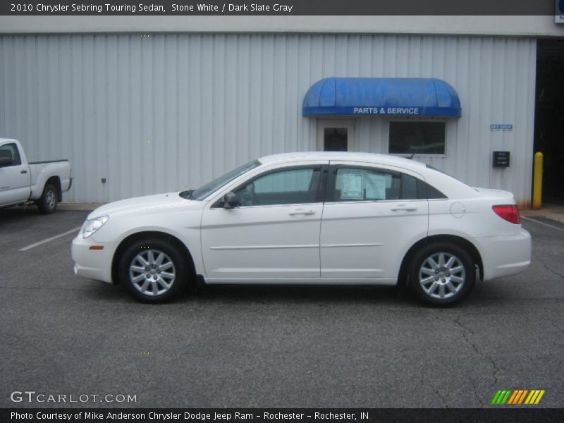 Stone White / Dark Slate Gray 2010 Chrysler Sebring Touring Sedan