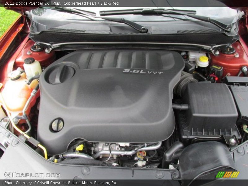 Copperhead Pearl / Black/Red 2012 Dodge Avenger SXT Plus