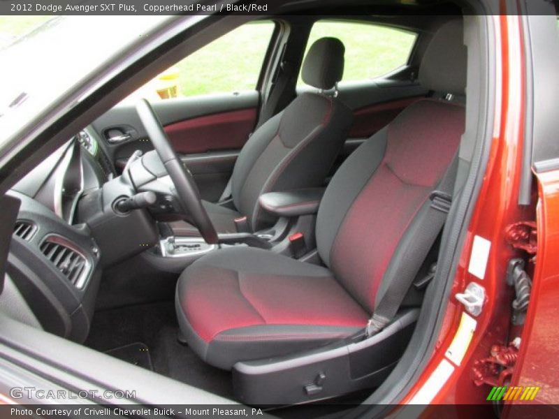 Copperhead Pearl / Black/Red 2012 Dodge Avenger SXT Plus