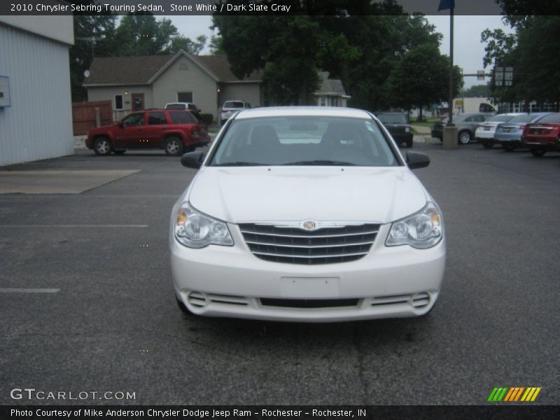 Stone White / Dark Slate Gray 2010 Chrysler Sebring Touring Sedan