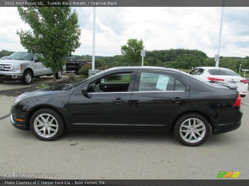 Tuxedo Black Metallic / Charcoal Black 2012 Ford Fusion SEL