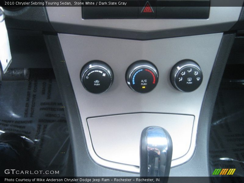 Stone White / Dark Slate Gray 2010 Chrysler Sebring Touring Sedan