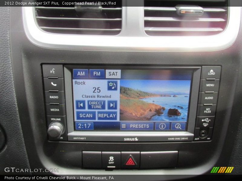 Copperhead Pearl / Black/Red 2012 Dodge Avenger SXT Plus