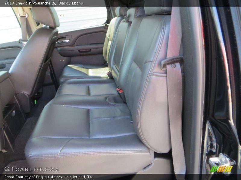 Rear Seat of 2013 Avalanche LS