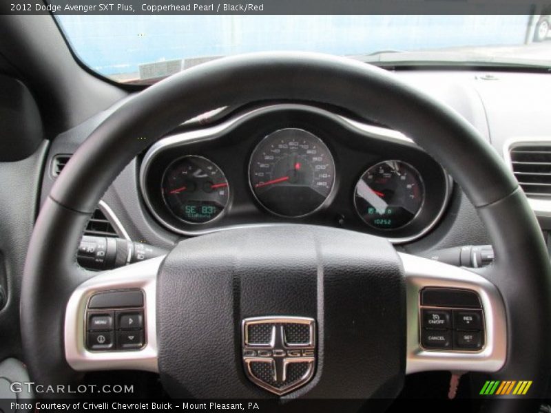 Copperhead Pearl / Black/Red 2012 Dodge Avenger SXT Plus