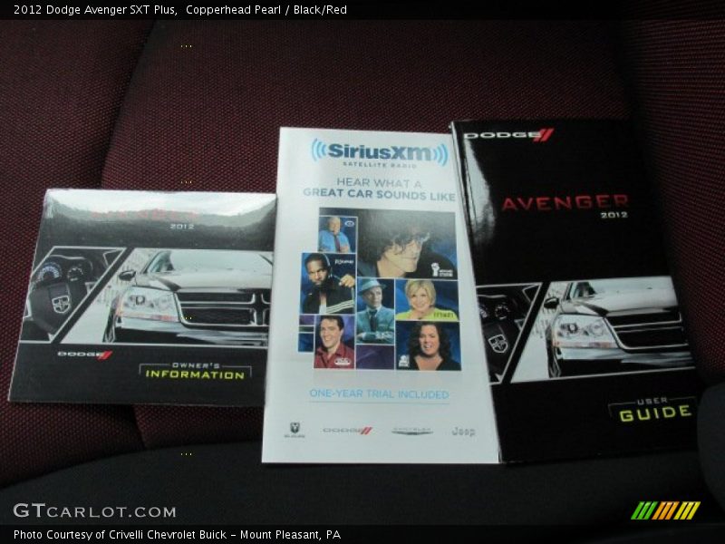 Copperhead Pearl / Black/Red 2012 Dodge Avenger SXT Plus