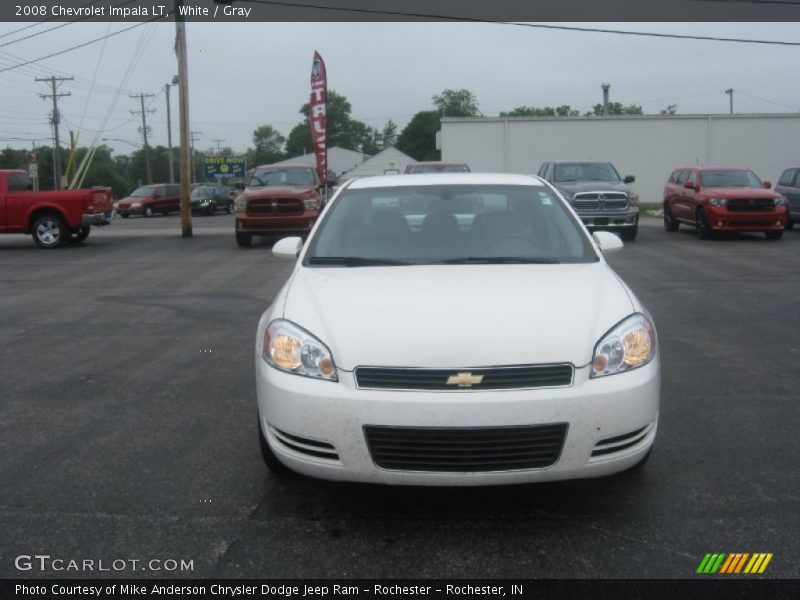 White / Gray 2008 Chevrolet Impala LT
