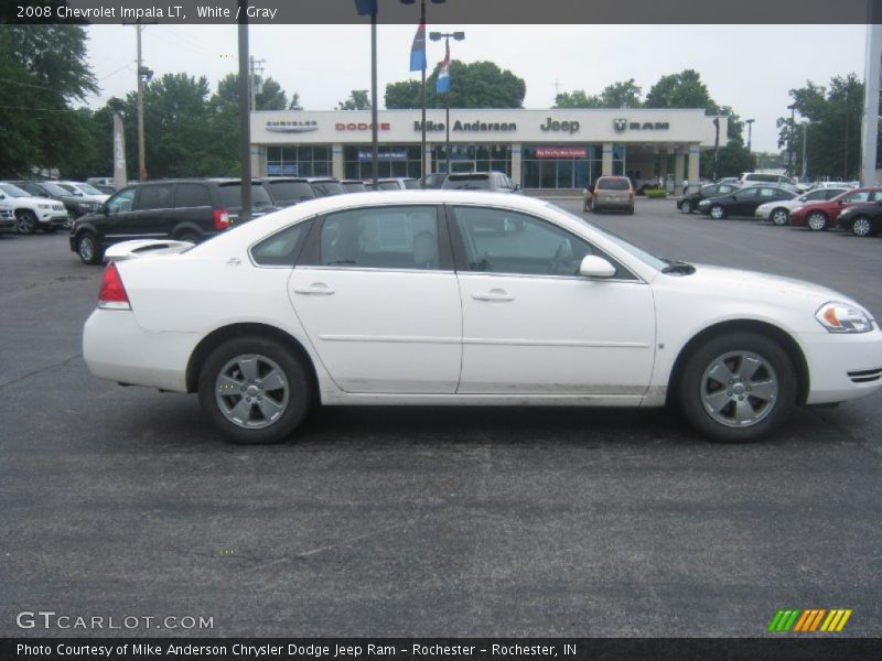 White / Gray 2008 Chevrolet Impala LT