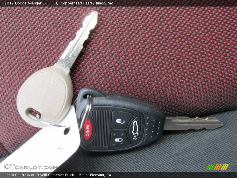 Copperhead Pearl / Black/Red 2012 Dodge Avenger SXT Plus