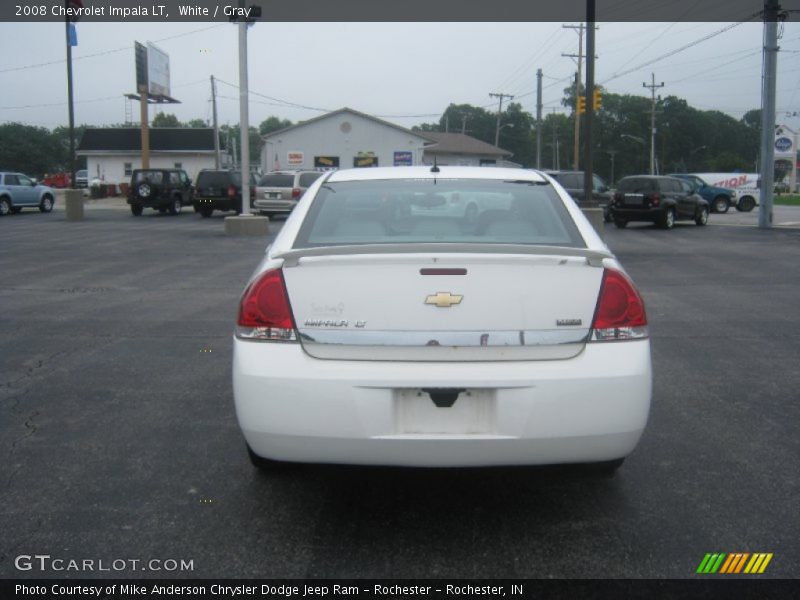 White / Gray 2008 Chevrolet Impala LT