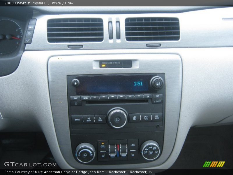 White / Gray 2008 Chevrolet Impala LT
