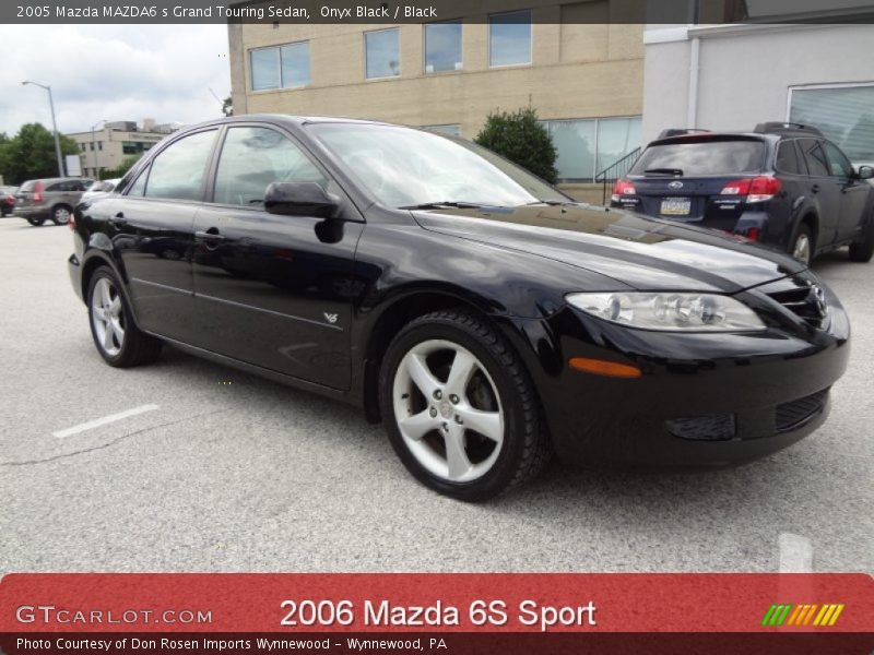 Onyx Black / Black 2005 Mazda MAZDA6 s Grand Touring Sedan