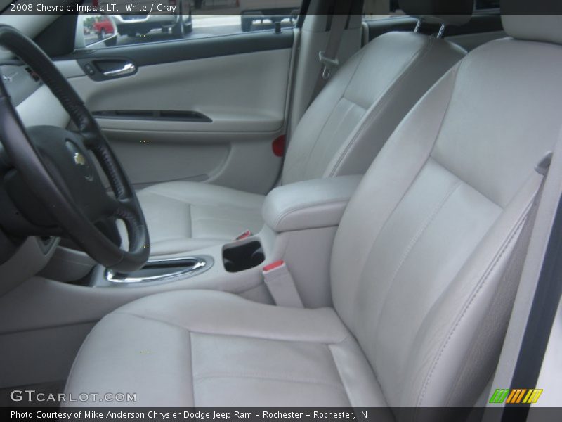 White / Gray 2008 Chevrolet Impala LT