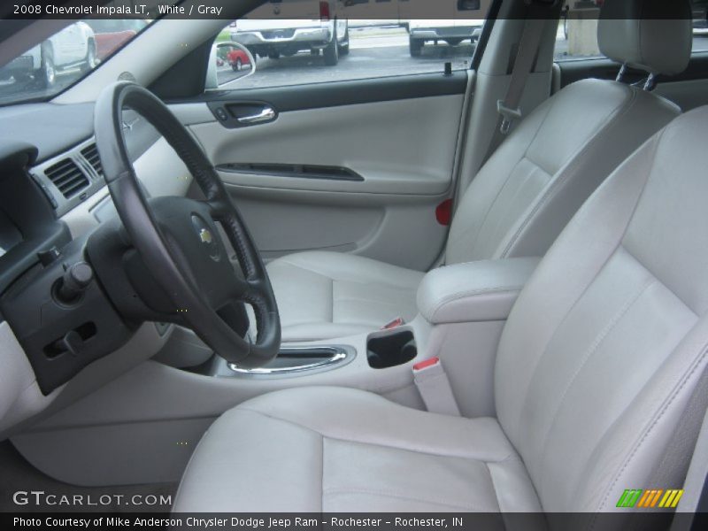White / Gray 2008 Chevrolet Impala LT