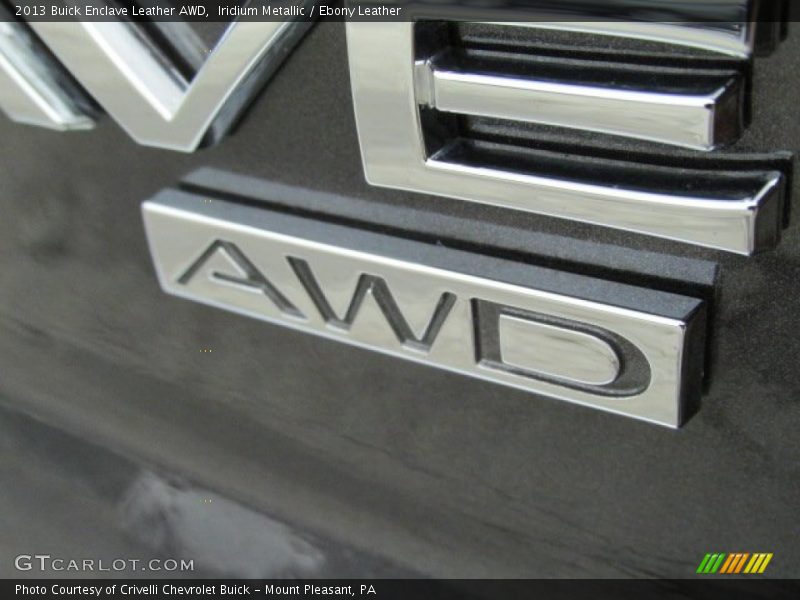Iridium Metallic / Ebony Leather 2013 Buick Enclave Leather AWD