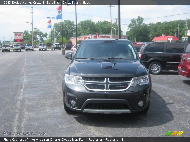 Brilliant Black Crystal Pearl / Black 2013 Dodge Journey Crew