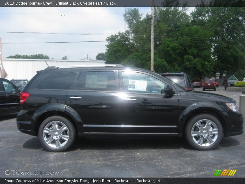 Brilliant Black Crystal Pearl / Black 2013 Dodge Journey Crew