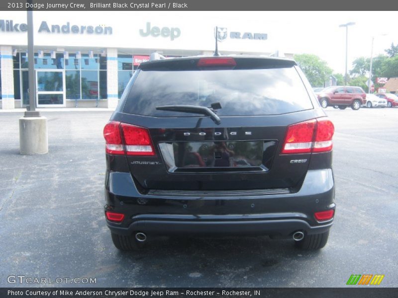 Brilliant Black Crystal Pearl / Black 2013 Dodge Journey Crew
