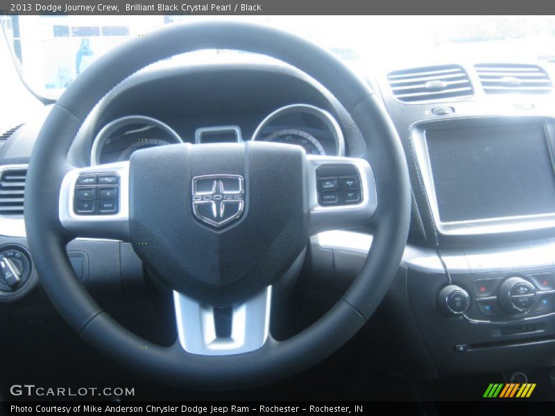 Brilliant Black Crystal Pearl / Black 2013 Dodge Journey Crew