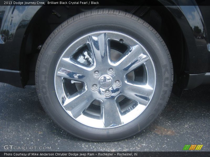 Brilliant Black Crystal Pearl / Black 2013 Dodge Journey Crew
