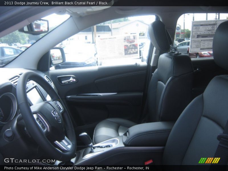 Brilliant Black Crystal Pearl / Black 2013 Dodge Journey Crew