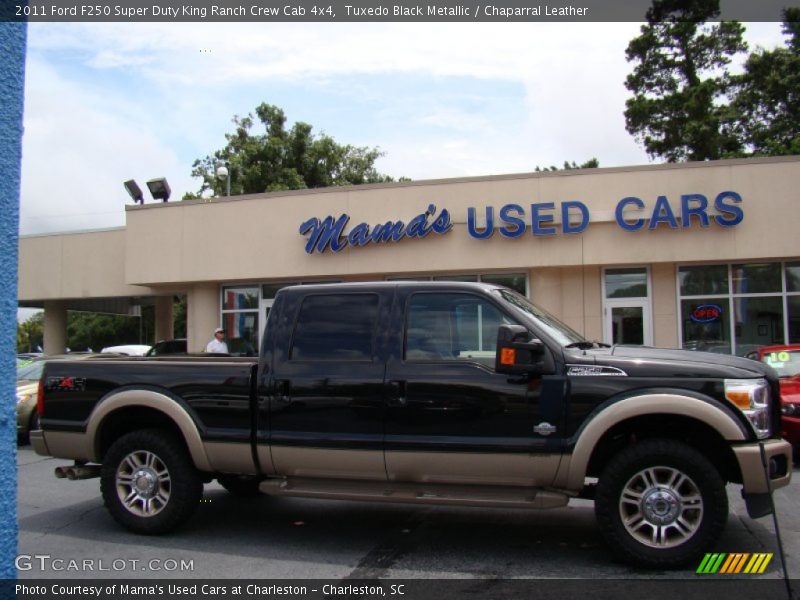Tuxedo Black Metallic / Chaparral Leather 2011 Ford F250 Super Duty King Ranch Crew Cab 4x4