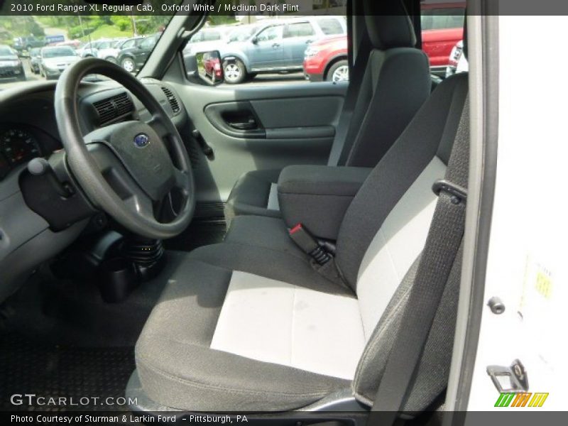 Oxford White / Medium Dark Flint 2010 Ford Ranger XL Regular Cab