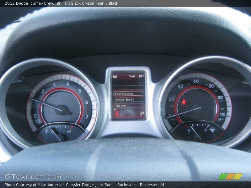 Brilliant Black Crystal Pearl / Black 2013 Dodge Journey Crew