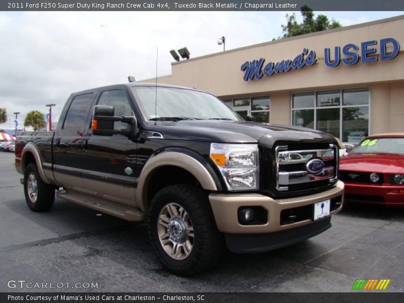 Tuxedo Black Metallic / Chaparral Leather 2011 Ford F250 Super Duty King Ranch Crew Cab 4x4