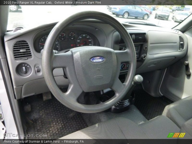 Dashboard of 2010 Ranger XL Regular Cab