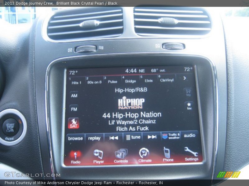 Brilliant Black Crystal Pearl / Black 2013 Dodge Journey Crew