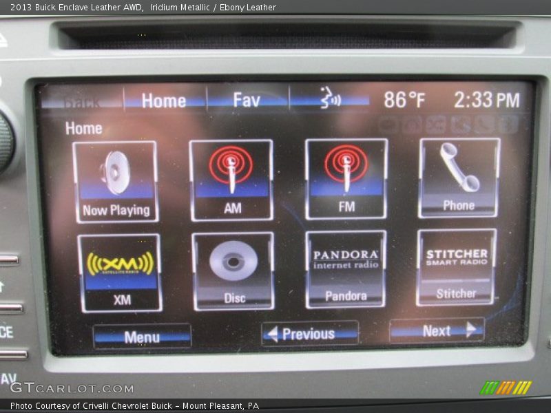 Iridium Metallic / Ebony Leather 2013 Buick Enclave Leather AWD