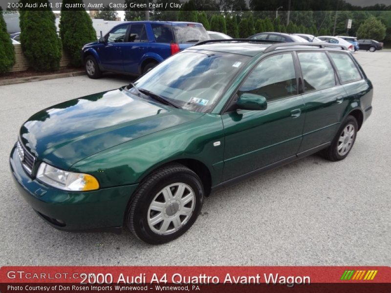 Cactus Green Pearl / Clay 2000 Audi A4 1.8T quattro Avant